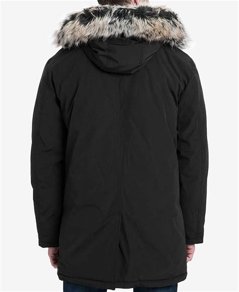 michael kors mens hooded bib snorkel parka|Michael Kors Mens Hooded Bib Snorkel Coat Parka Jacket Black .